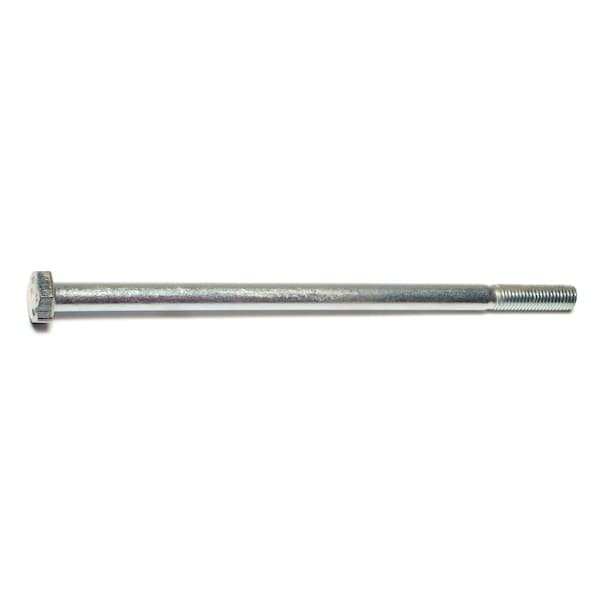 Midwest Fastener Grade 5, 1/4"-28 Hex Head Cap Screw, Zinc Plated Steel, 5 in L, 100 PK 00476 - main